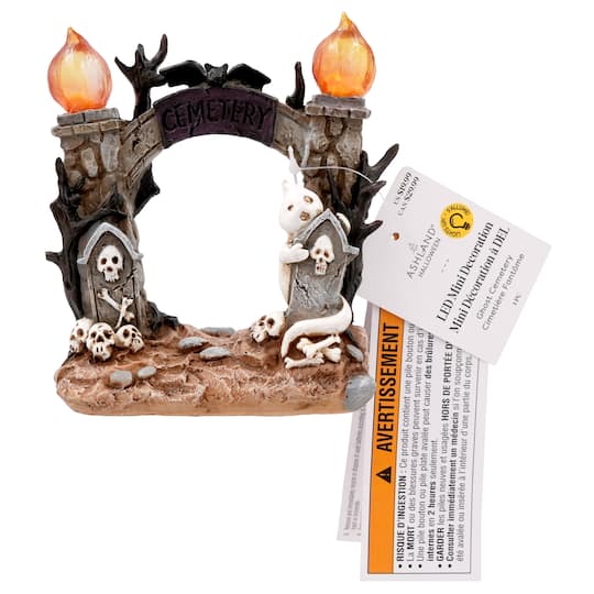 5.25" Ghost Cemetery LED Mini Decoration by Ashland®